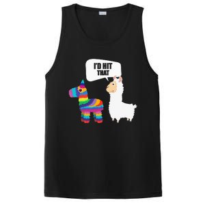 Llama Id Hit That Pinata Mexican Funny Cinco de Mayo Gift PosiCharge Competitor Tank