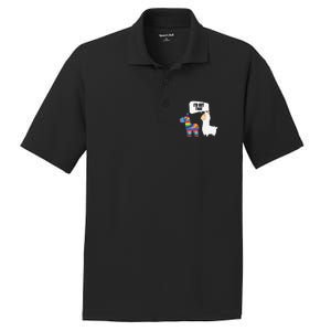 Llama Id Hit That Pinata Mexican Funny Cinco de Mayo Gift PosiCharge RacerMesh Polo