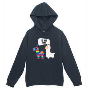 Llama Id Hit That Pinata Mexican Funny Cinco de Mayo Gift Urban Pullover Hoodie