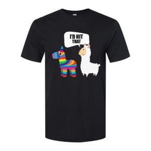 Llama Id Hit That Pinata Mexican Funny Cinco de Mayo Gift Softstyle CVC T-Shirt