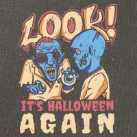 Look It's Halloween Again Cotton Canvas Backpack