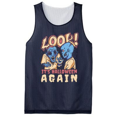 Look It's Halloween Again Mesh Reversible Basketball Jersey Tank