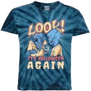 Look It's Halloween Again Kids Tie-Dye T-Shirt