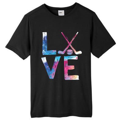 Love Ice Hockey Hockey Funny Gift Ice Hockey Gift Tall Fusion ChromaSoft Performance T-Shirt