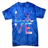 Love Ice Hockey Hockey Funny Gift Ice Hockey Gift Tie-Dye T-Shirt