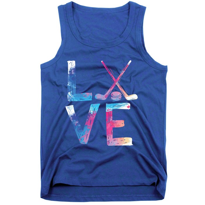 Love Ice Hockey Hockey Funny Gift Ice Hockey Gift Tank Top