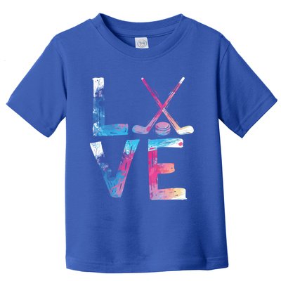 Love Ice Hockey Hockey Funny Gift Ice Hockey Gift Toddler T-Shirt