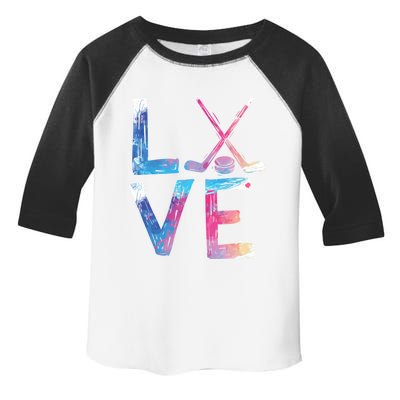 Love Ice Hockey Hockey Funny Gift Ice Hockey Gift Toddler Fine Jersey T-Shirt