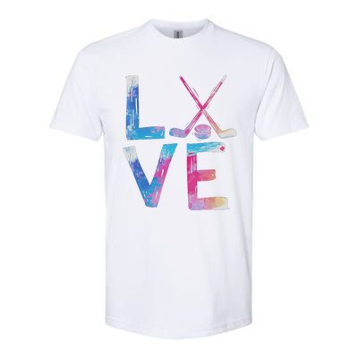 Love Ice Hockey Girls Hockey Gifts Softstyle CVC T-Shirt