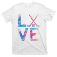 Love Ice Hockey Girls Hockey Gifts T-Shirt