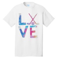 Love Ice Hockey Girls Hockey Gifts Tall T-Shirt