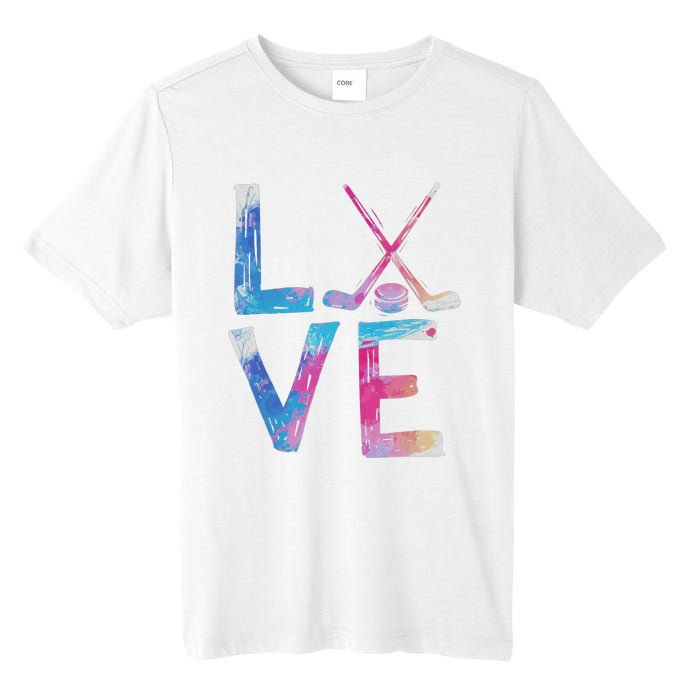 Love Ice Hockey Girls Hockey Gifts Tall Fusion ChromaSoft Performance T-Shirt