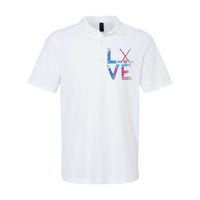 Love Ice Hockey Girls Hockey Gifts Softstyle Adult Sport Polo