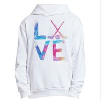 Love Ice Hockey Girls Hockey Gifts Urban Pullover Hoodie