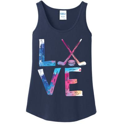 Love Ice Hockey Gifts Womens Ice Hockey Ladies Essential Tank