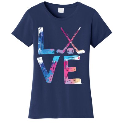 Love Ice Hockey Gifts Womens Ice Hockey Women's T-Shirt