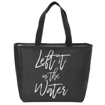 Left It In The Water Baptism Believers Baptizing Faith Zip Tote Bag