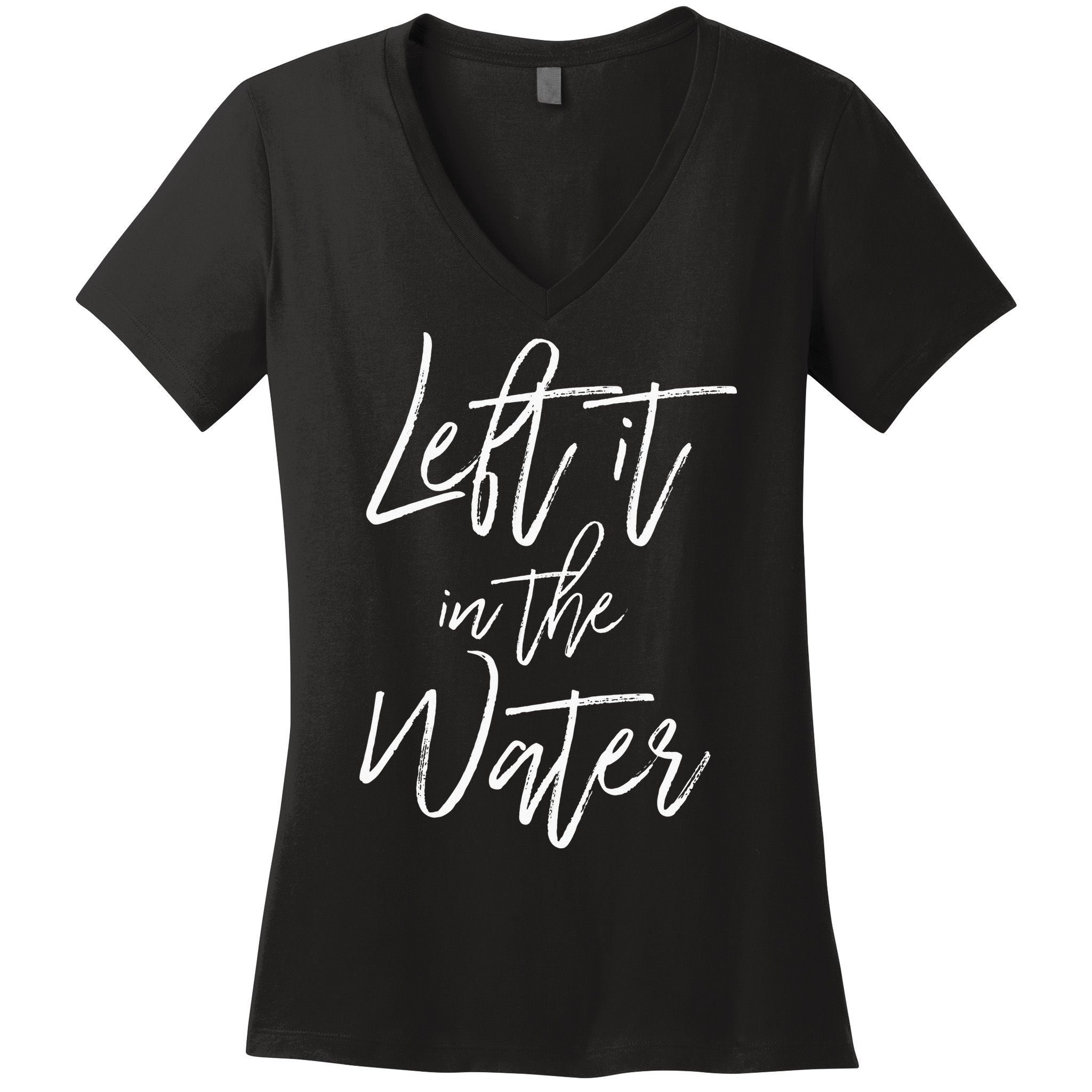 Left It In The Water Christian Faith Baptism Women's V-Neck T-Shirt