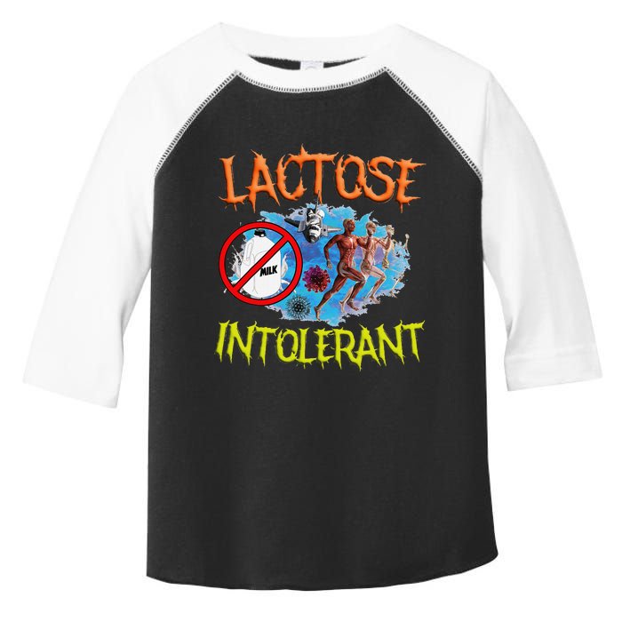 Lactose Intolerant Ironic Sarcastic Funny Humor Cringe Meme Toddler Fine Jersey T-Shirt