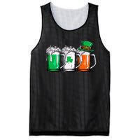 Leprechaun Irish Ireland Flag Beer St Patricks Day Mesh Reversible Basketball Jersey Tank