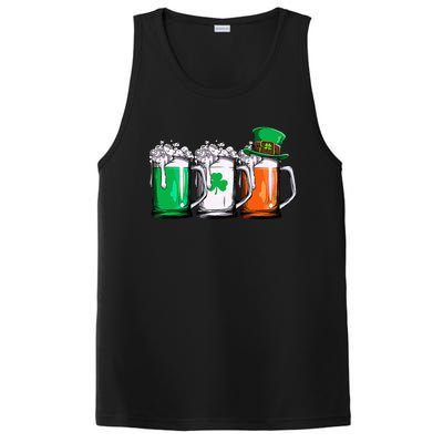 Leprechaun Irish Ireland Flag Beer St Patricks Day PosiCharge Competitor Tank