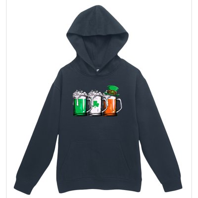 Leprechaun Irish Ireland Flag Beer St Patricks Day Urban Pullover Hoodie