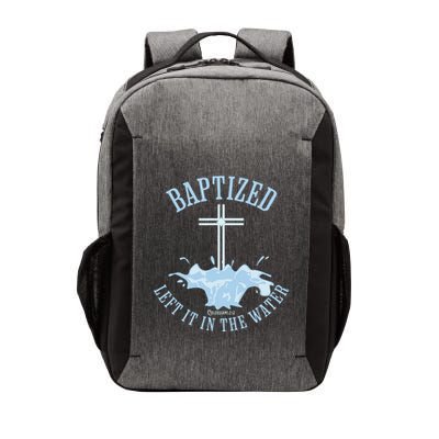 Left It In The Water Colossians212 Baptized Christian Vector Backpack