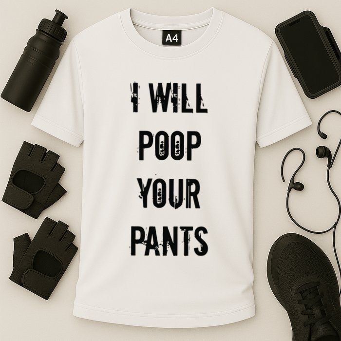 Lucca International I Will Poop Your Pants Cooling Performance Crew T-Shirt