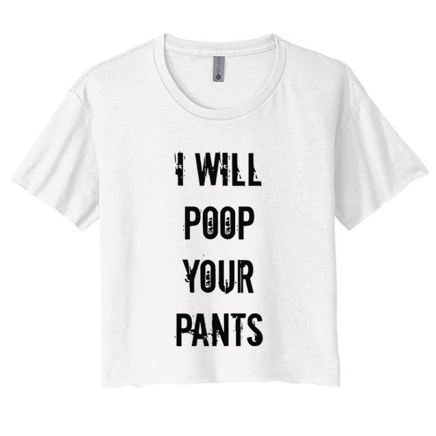 Lucca International I Will Poop Your Pants Crop Top