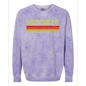 Laporte In Indiana Funny City Home Roots Colorblast Crewneck Sweatshirt