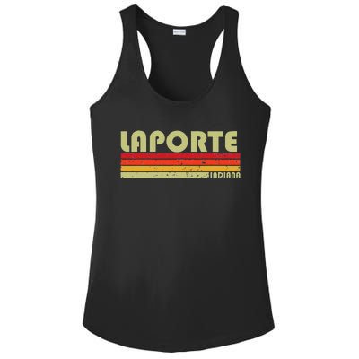 Laporte In Indiana Funny City Home Roots Ladies PosiCharge Competitor Racerback Tank