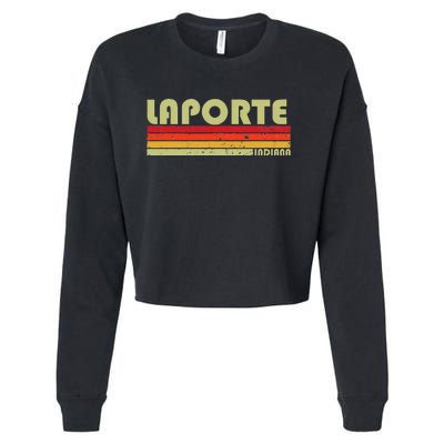 Laporte In Indiana Funny City Home Roots Cropped Pullover Crew