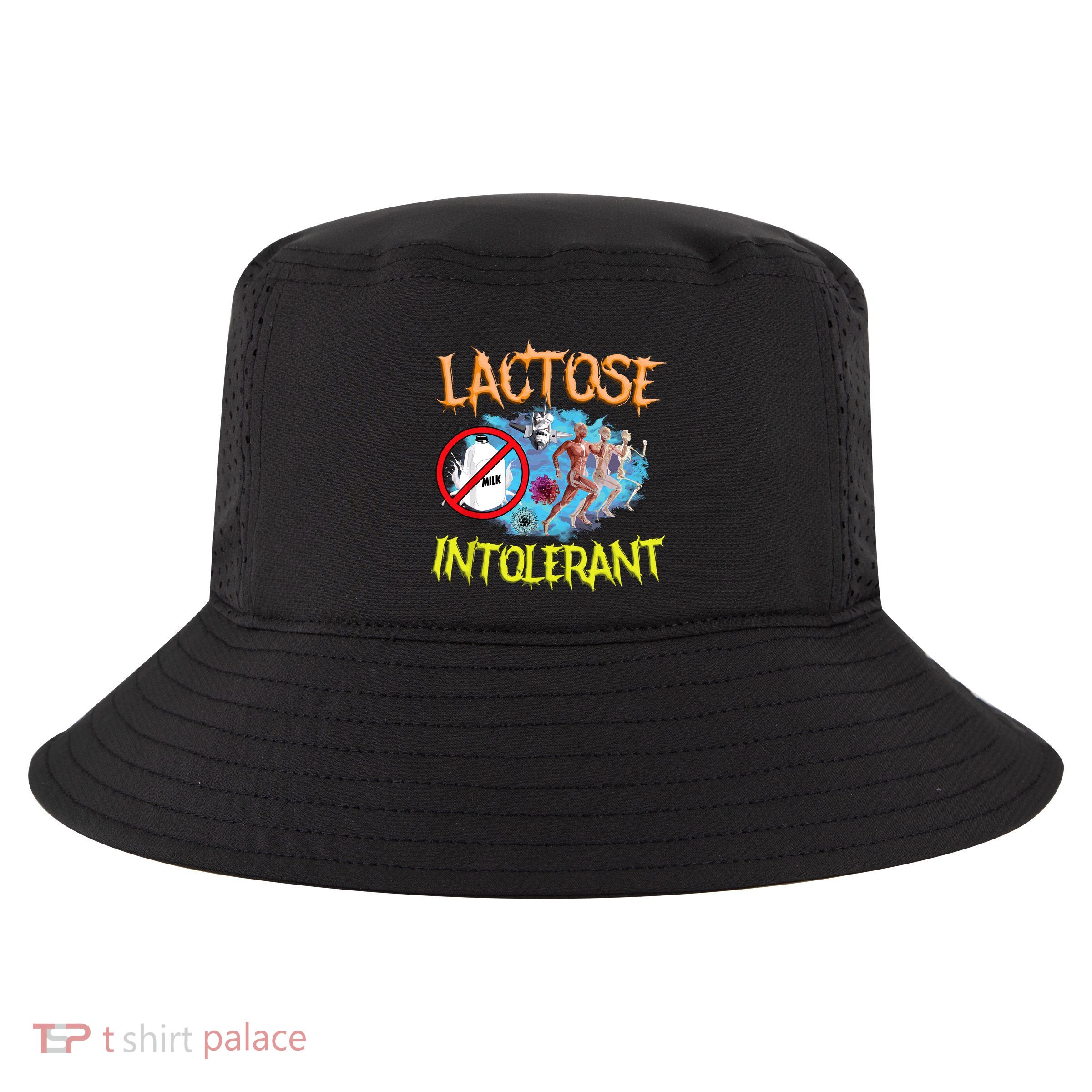 Lactose Intolerant Ironic Sarcastic Funny Humor Cringe Meme Cool Comfort Performance Bucket Hat