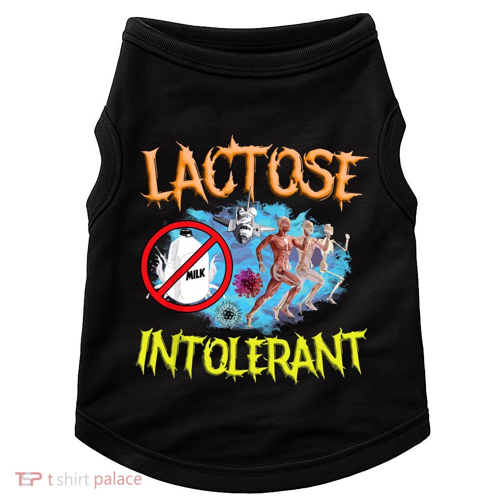 Lactose Intolerant Ironic Sarcastic Funny Humor Cringe Meme Doggie Tank