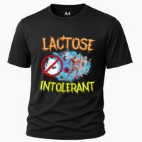 Lactose Intolerant Ironic Sarcastic Funny Humor Cringe Meme Cooling Performance Crew T-Shirt