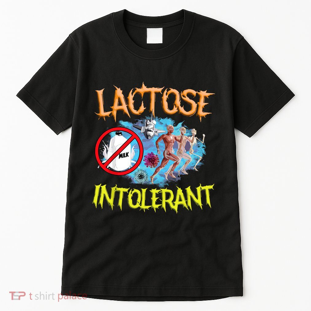Lactose Intolerant Ironic Sarcastic Funny Humor Cringe Meme Tall T-Shirt