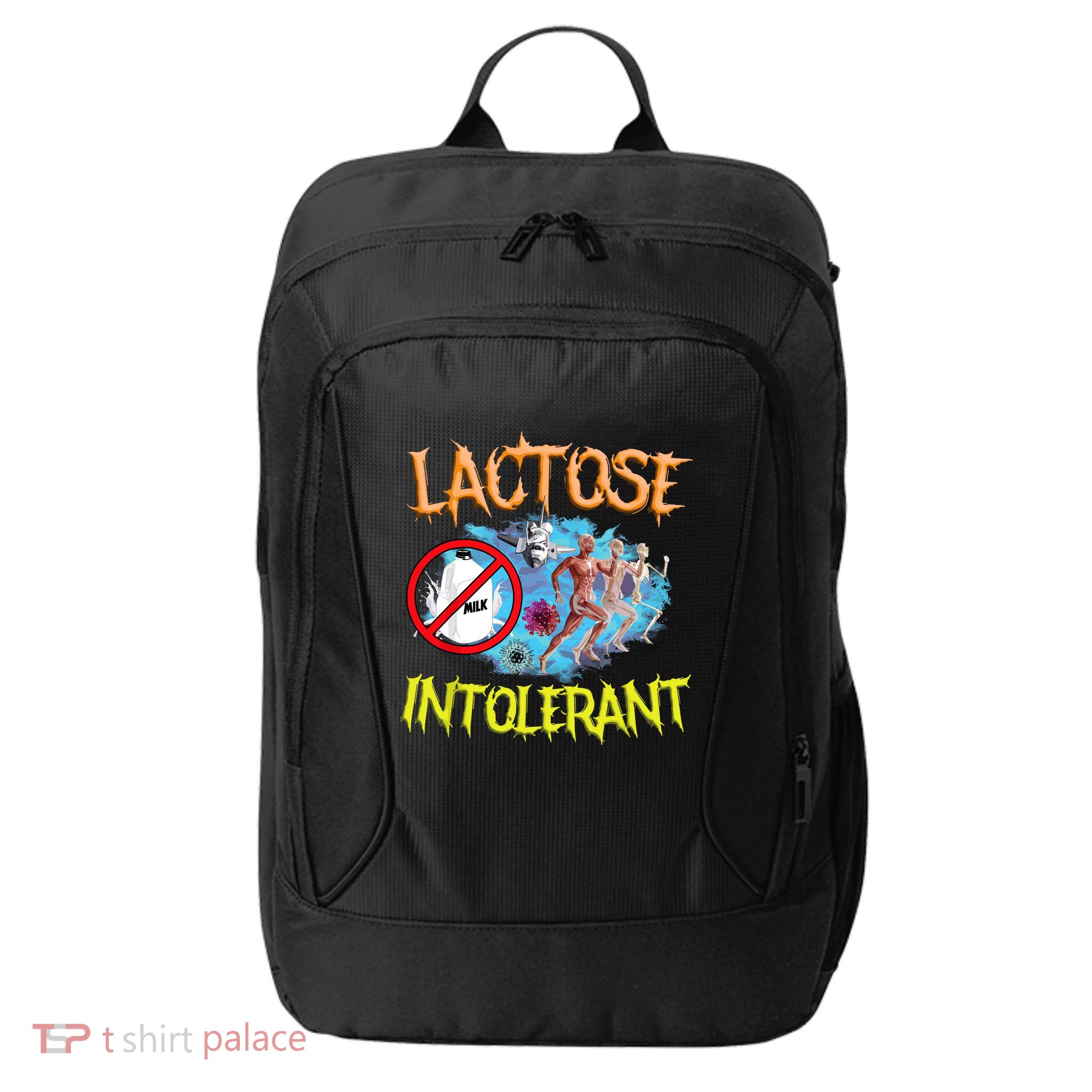 Lactose Intolerant Ironic Sarcastic Funny Humor Cringe Meme City Backpack
