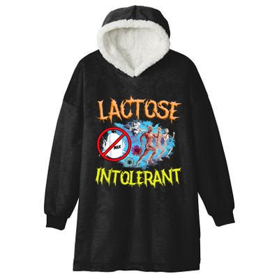 Lactose Intolerant Ironic Sarcastic Funny Humor Cringe Meme Hooded Wearable Blanket