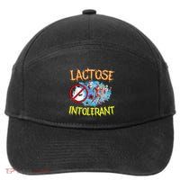 Lactose Intolerant Ironic Sarcastic Funny Humor Cringe Meme 7-Panel Snapback Hat