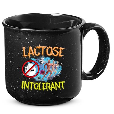 Lactose Intolerant Ironic Sarcastic Funny Humor Cringe Meme 15oz Campfire Ceramic Mug