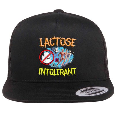 Lactose Intolerant Ironic Sarcastic Funny Humor Cringe Meme Flatbill Hat