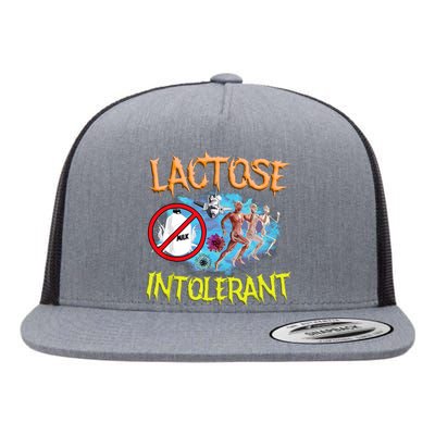 Lactose Intolerant Ironic Sarcastic Funny Humor Cringe Meme Flat Bill Trucker Hat