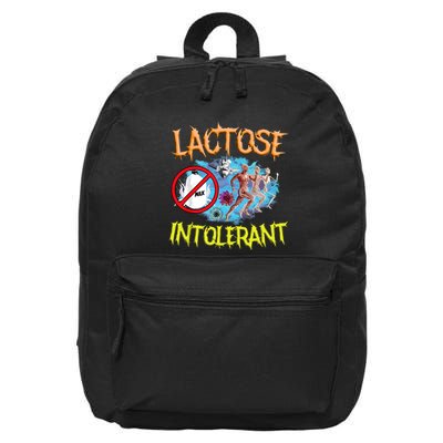 Lactose Intolerant Ironic Sarcastic Funny Humor Cringe Meme 16 in Basic Backpack
