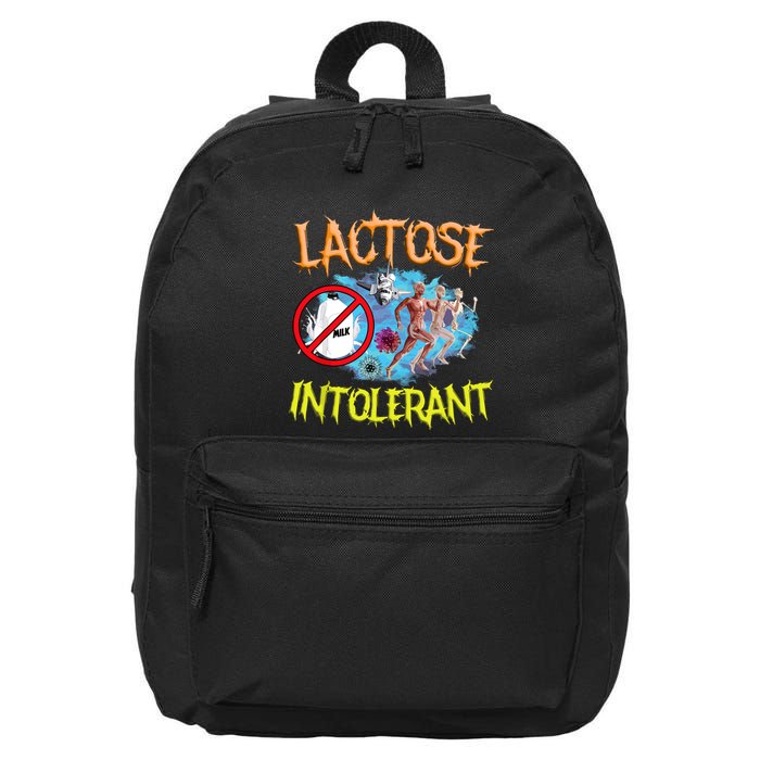 Lactose Intolerant Ironic Sarcastic Funny Humor Cringe Meme 16 in Basic Backpack