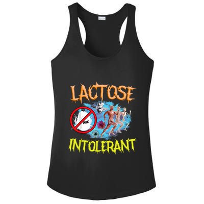 Lactose Intolerant Ironic Sarcastic Funny Humor Cringe Meme Ladies PosiCharge Competitor Racerback Tank