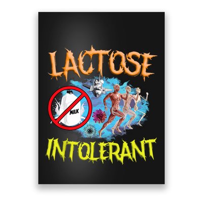 Lactose Intolerant Ironic Sarcastic Funny Humor Cringe Meme Poster
