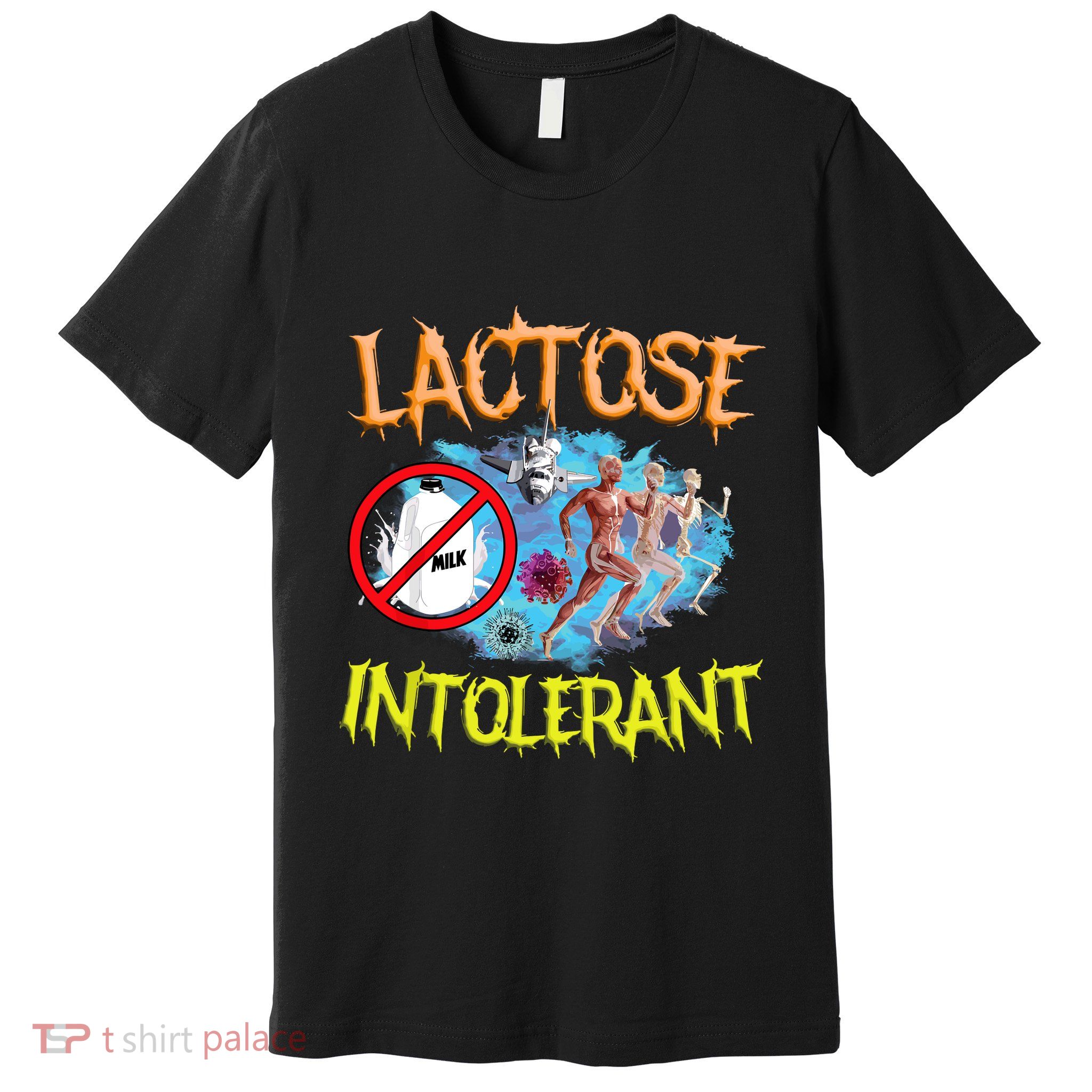 Lactose Intolerant Ironic Sarcastic Funny Humor Cringe Meme Premium T-Shirt