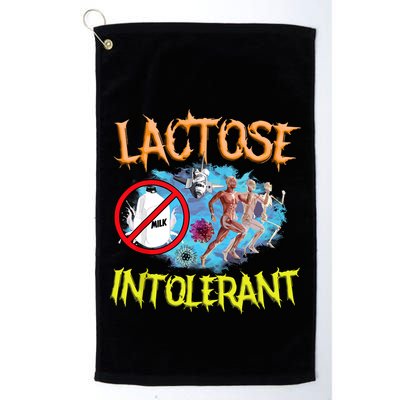 Lactose Intolerant Ironic Sarcastic Funny Humor Cringe Meme Golf Towel