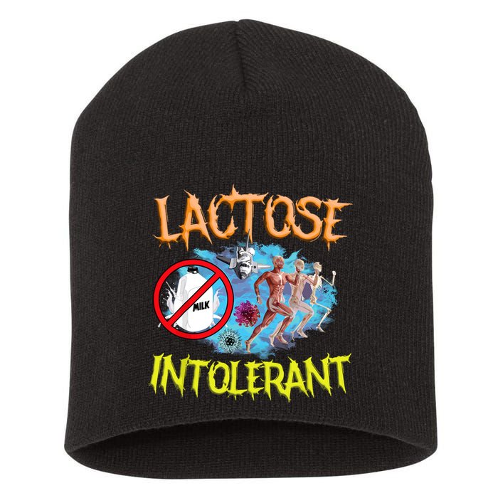 Lactose Intolerant Ironic Sarcastic Funny Humor Cringe Meme Short Acrylic Beanie
