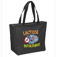 Lactose Intolerant Ironic Sarcastic Funny Humor Cringe Meme Zip Tote Bag